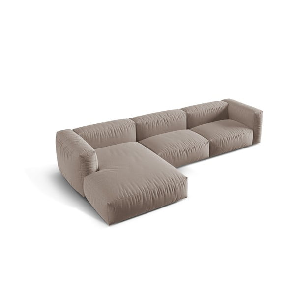 Béžová modulárna rohová pohovka (ľavý roh) Martina – Micadoni Home-image-2