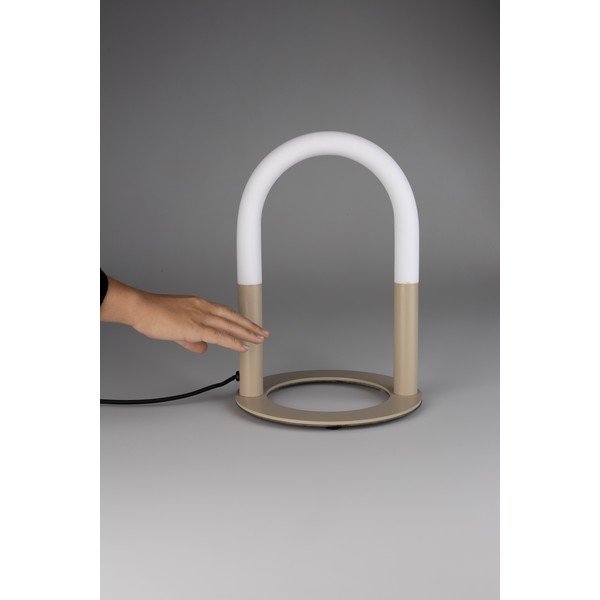 Béžová kovová LED stolová lampa so stmievačom (výška  36 cm) Arch – Zuiver-image-4