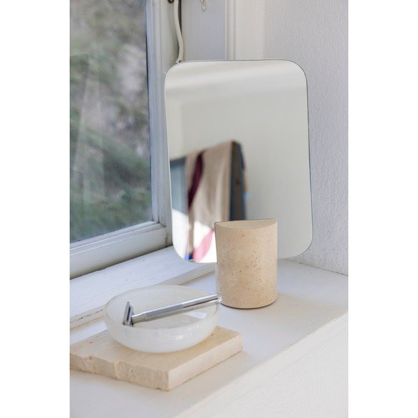 Kozmetické zrkadlo 18x30 cm Travertine – Mette Ditmer Denmark-image-2