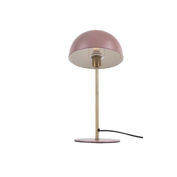 Ružová stolová lampa s detailmi v zlatej farbe Leitmotiv Bonnet-image-3