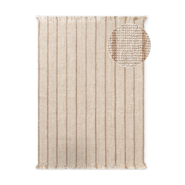 Krémový ručne tkaný jutový koberec 160x230 cm Harvest Sierra – Elle Decoration