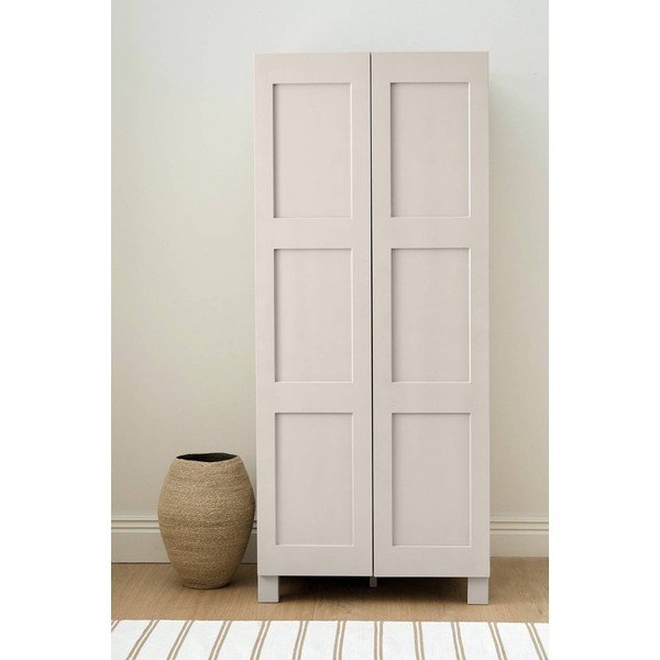 Sivobéžová závesná šatníková skriňa z MDF 80x190x61 cm Ben – Ellos Home-image-3