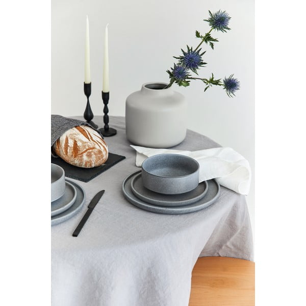 12-dielna súprava sivej kameniny Bonami selection Malia-image-1