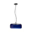 Tmavomodré LED závesné svietidlo so skleneným tienidlom ø 38 cm Reig – Kave Home