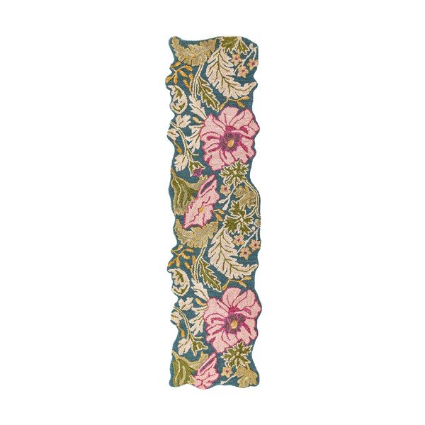 Ručne tkaný vlnený behúň 60x230 cm Daphne Shaped Floral – Flair Rugs