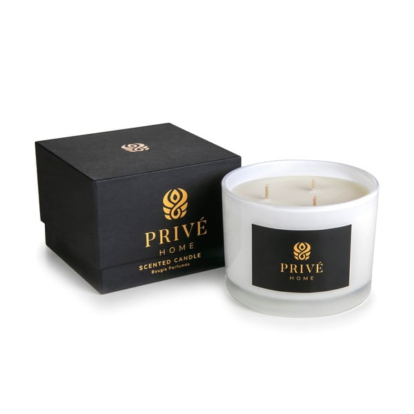 Vonná  sójová sviečka doba horenia 35 h Safran-Ambre Noir – Privé Home-image-2