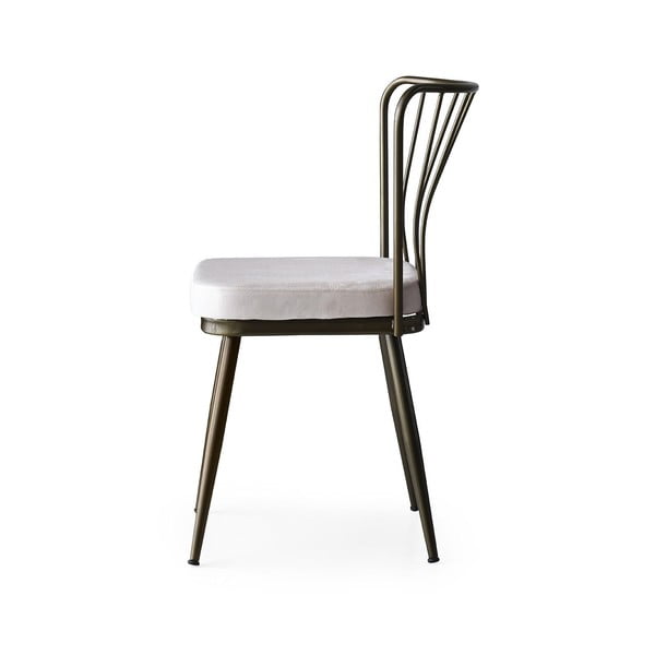 Sivé kovové jedálenské stoličky v súprave 2 ks Yildiz – Kalune Design-image-4