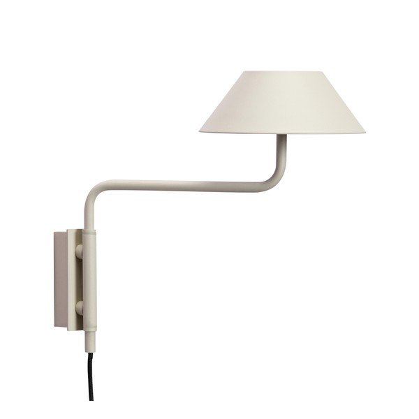 Béžové kovové LED nástenné svietidlo so stmievačom do zásuvky ø 30 cm Cover – Hübsch-image-3