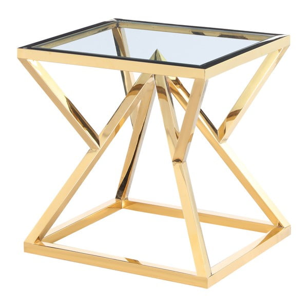 Odkladací stolík v zlatej farbe Artelore Norma