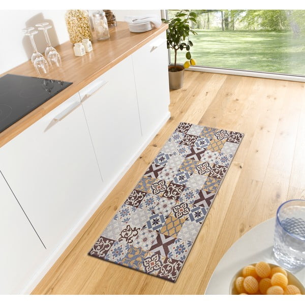 Hnedý koberec behúň 75x150 cm Cappuccino Mosaik – Hanse Home-image-1