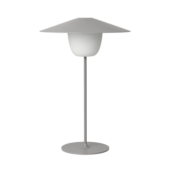 Svetlosivá stredná LED lampa Blomus Ani Lamp