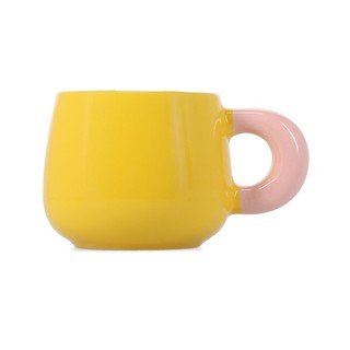 Žltý hrnček z kostného porcelánu 470 ml Coco – ONA