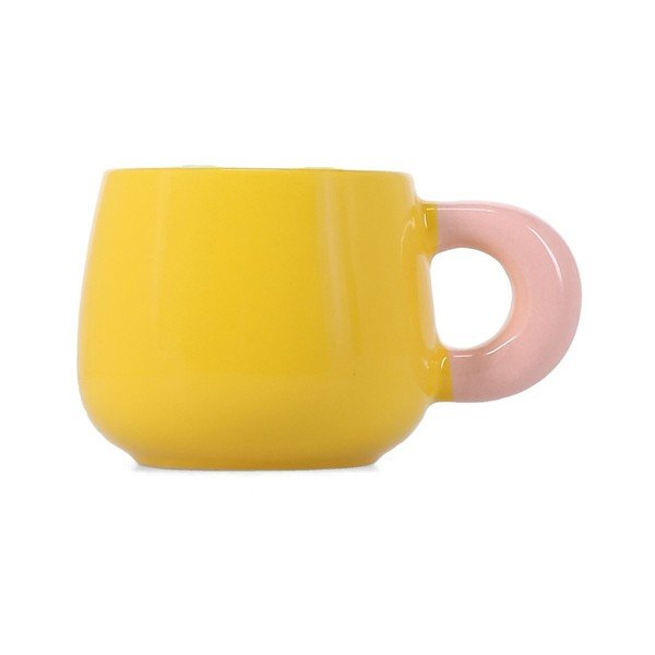 Žltý hrnček z kostného porcelánu 470 ml Coco – ONA