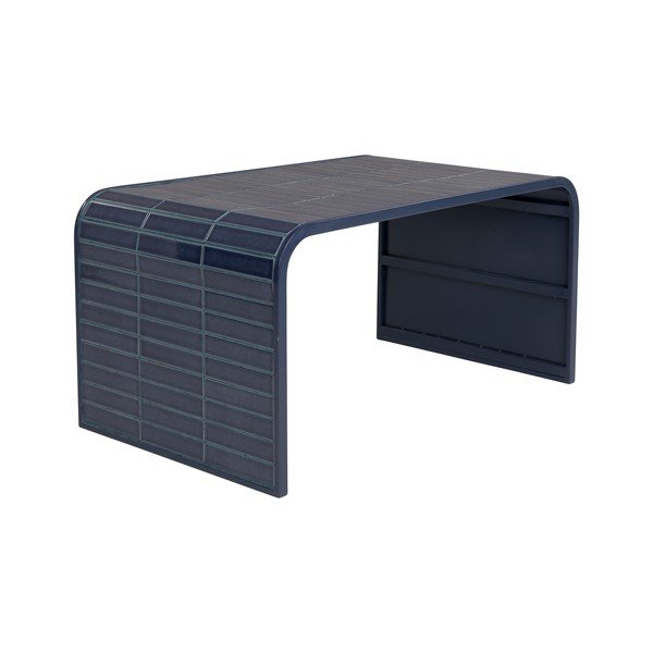 Modrý keramický konferenčný stolík 47x80 cm Tiles – Zuiver