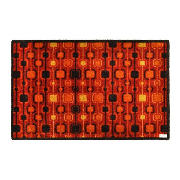 Červená rohožka Zala Living Design Funky Red Terra, 67 × 180 cm