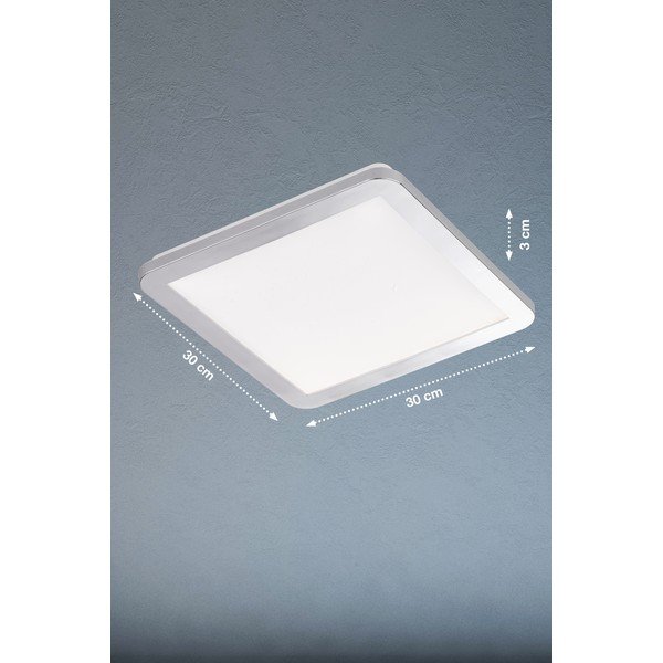 LED stropné svietidlo v striebornej farbe 30x30 cm Gotland – Fischer &amp; Honsel-image-1