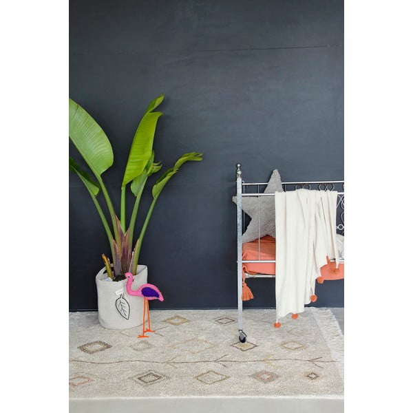 Béžový prateľný ručne tkaný bavlnený koberec 170x240 cm Kaarol Earth – Lorena Canals-image-3