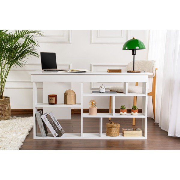 Matný pracovný stôl 120x130 cm Vesper – Kalune Design-image-3