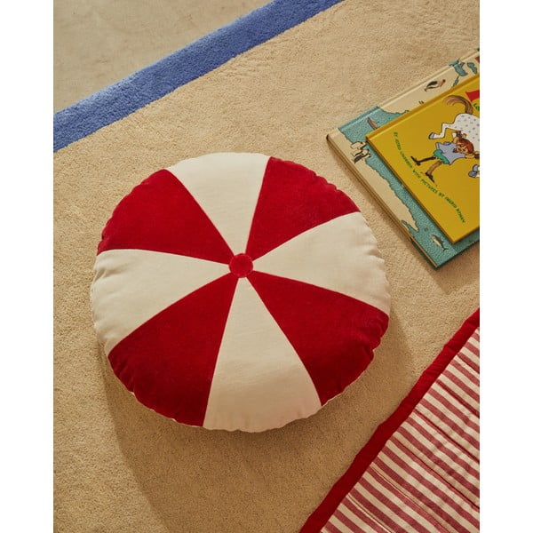 Červený prešívaný pléd z Bio bavlny 180x240 cm Sini – Kave Home-image-4