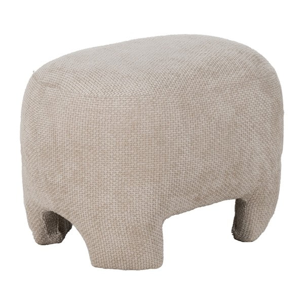Béžový ženilkový taburet – Ixia