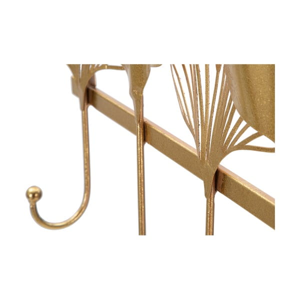 Kovový nástenný vešiak v zlatej farbe Leaves - Mauro Ferretti-image-3