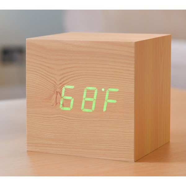 LED budík Click Clock Maxi Green-image-1
