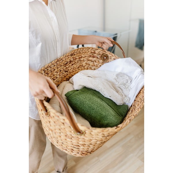 Kôš na bielizeň z morskej trávy v prírodnej farbe 100 l Belize – Compactor-image-1