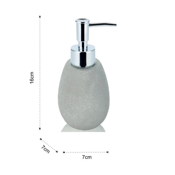 Béžová súprava doplnkov do kúpeľne z polyresínu Cement – Tomasucci-image-1