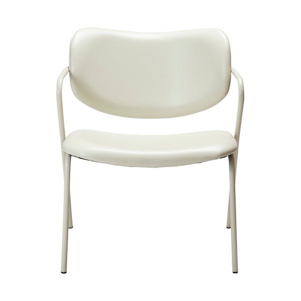 Krémovobiele kreslo z imitácie kože Zed – DAN-FORM Denmark-image-1