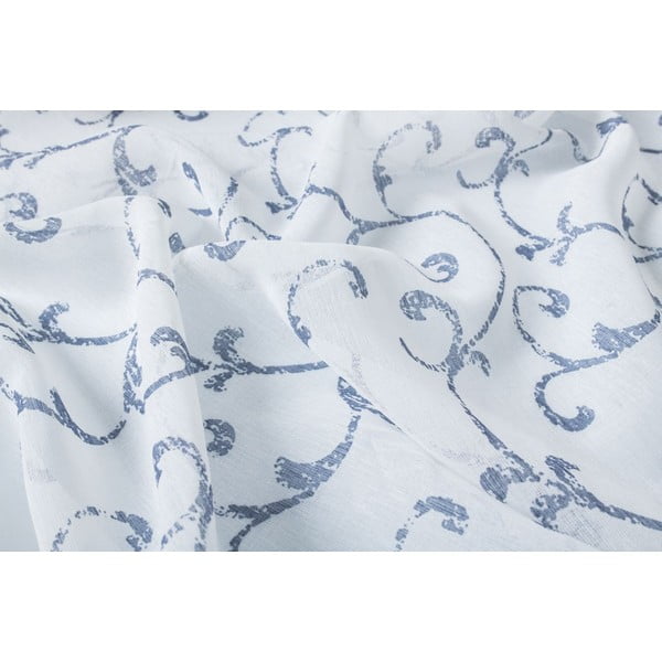 Modro-biela záclona 300x260 cm Fiesta - Mendola Fabrics-image-3