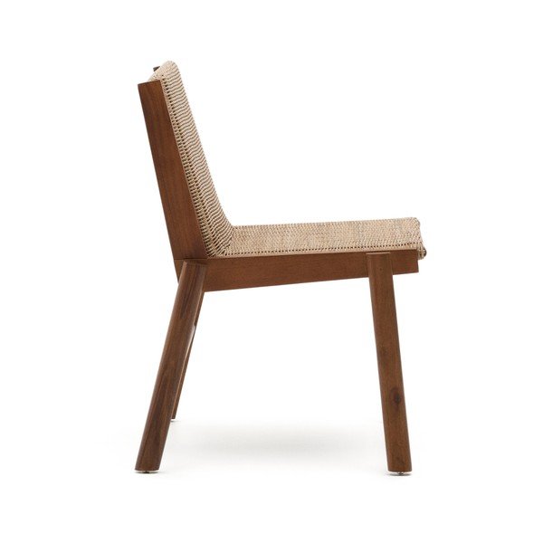 Drevená záhradná stolička v prírodnej farbe Itani – Kave Home-image-2