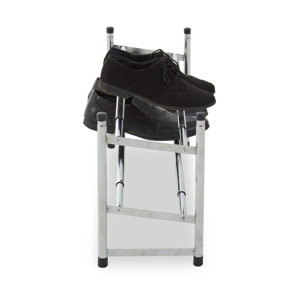 Kovový teleskopický stojan na topánky v striebornej farbe – Premier Housewares-image-4