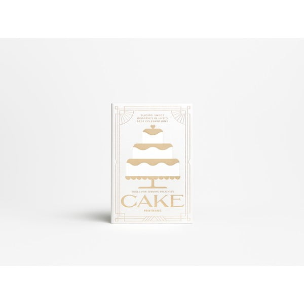 Biele/v striebornej farbe antikoro dezertné vidličky v súprave The Essentials Cake Tools – Printworks-image-4