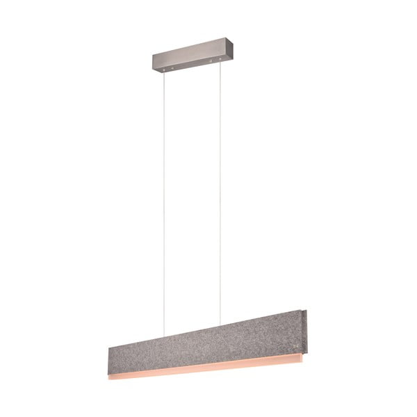 Sivé LED závesné svietidlo s hlasovým ovládaním/s ovládaním pomocou mobilnej aplikácie s textilným tienidlom Cicara – CINQUE-image-3