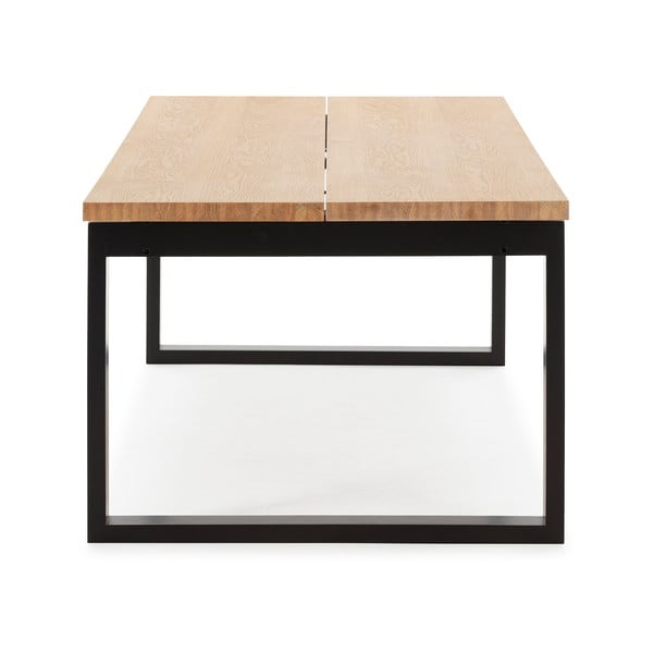 Jedálenský stôl s doskou v dubovom dekore 100x220 cm Rina – Marckeric-image-3