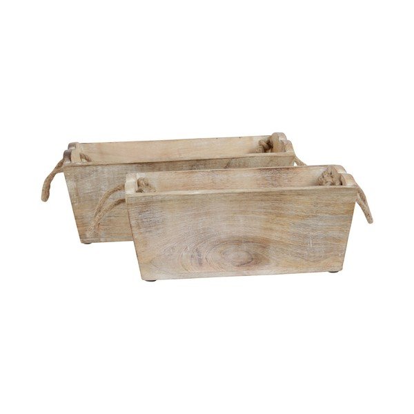 Sada 2 dekoratívnych boxov Côté Table Planter-image-3