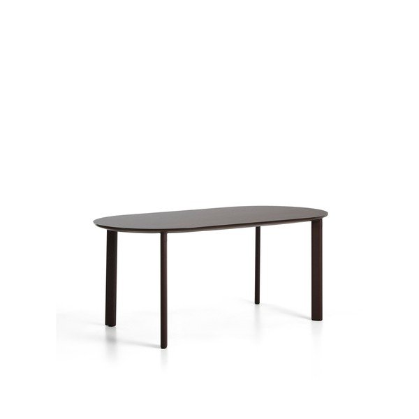 Záhradný jedálenský stôl so sklenenou doskou 90x180 cm Erice – Kave Home