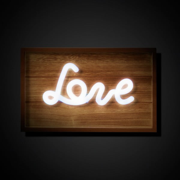 Svetelná drevená dekorácia Tomasucci Love-image-1