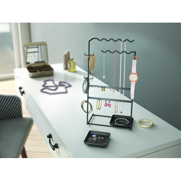 Čierny organizér na šperky Metaltex My Jewels-image-1