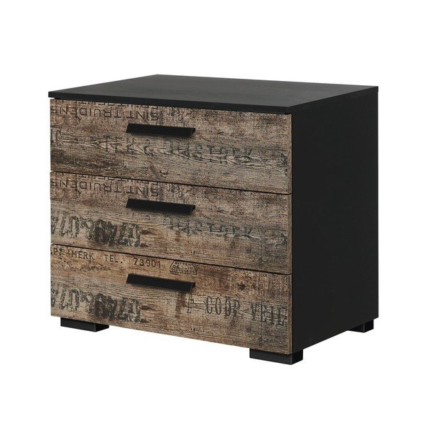 Nočný stolík s 3 zásuvkami Rauch Sumatra