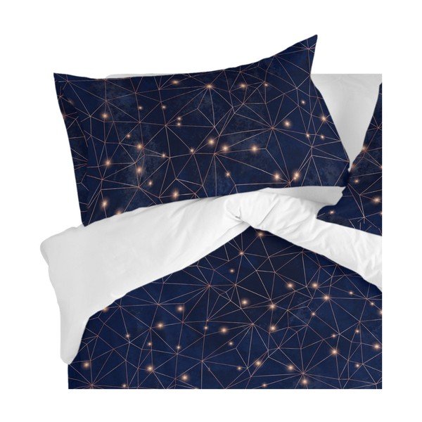 Súprava 2 bavlnených obliečok na vankúš Blanc Deep Blue, 50 x 75 cm-image-2