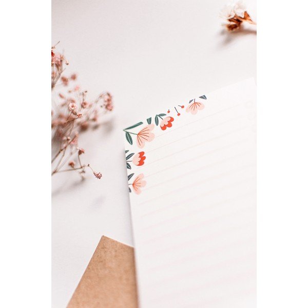 Linajkový odtrhávací to-do list s motívom Kvety Printintin, 70 listov-image-2