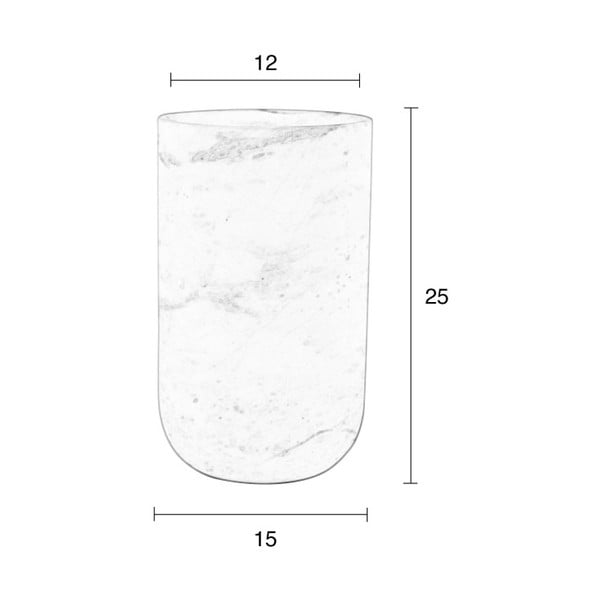 Čierna mramorová váza Zuiver Fajen-image-1