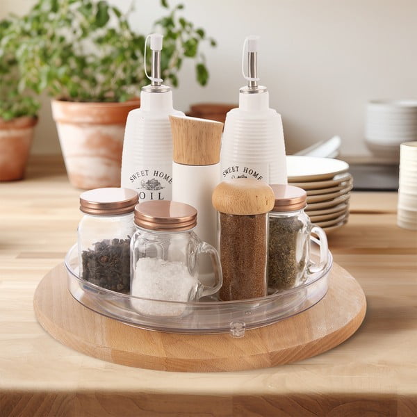 Otočný plastový organizér na koreničky ø 27 cm – Orion-image-1