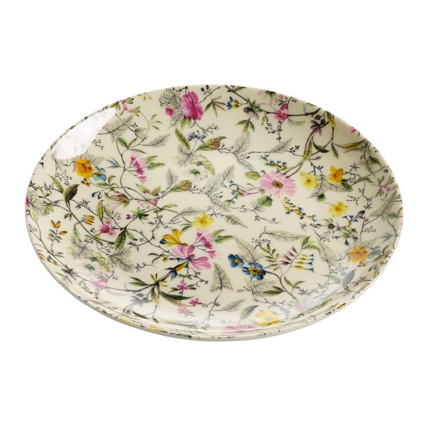 Dezertný tanier z kostného porcelánu Maxwell & Williams Kilburn Summer Blossom, ⌀ 20 cm