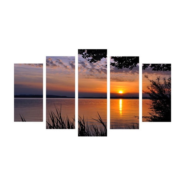 5-dielny obraz Sunset, 60x100 cm