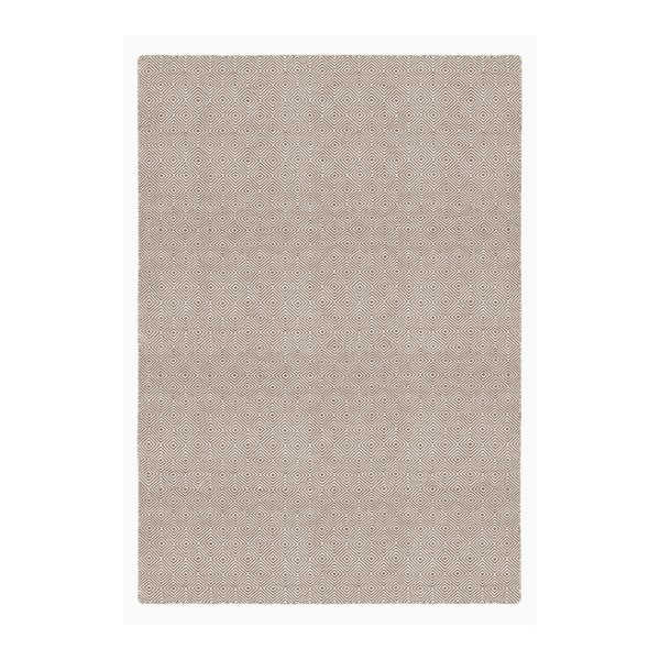 Hnedobéžový obojstranný koberec vhodný aj do exteriéru Green Decore Solitaire, 60 × 90 cm