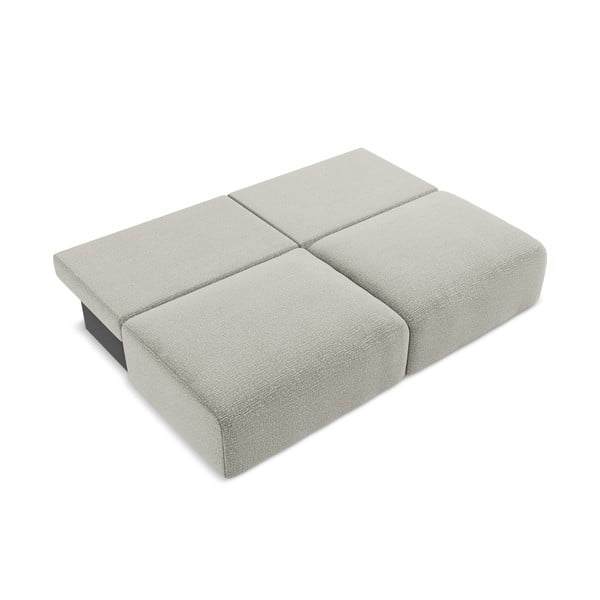 Svetlosivá rozkladacia/s úložným priestorom pohovka 216 cm Kalena – Makamii-image-4