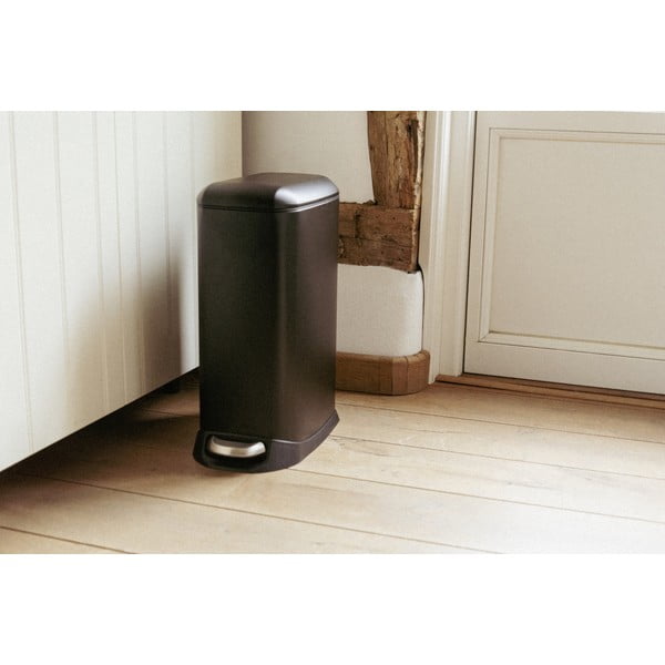 Matne čierny pedálový oceľový odpadkový kôš 20 l Design – Wenko-image-3