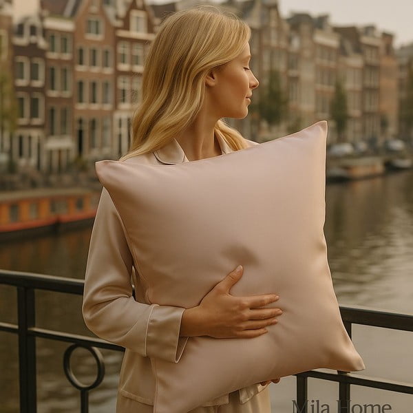 Hodvábna obliečka na vankúš 60x70 cm Mulberry Silk – Mila Home Luxury-image-4